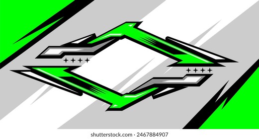 green stripes racing tag background