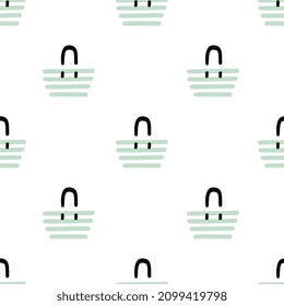 green stripes tote bag, vacation, shopping, fashion seamless pattern background for textile, wallpapers and wrapping paper design, eps vector 10