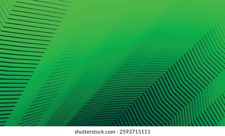 Green stripes zig zag lines abstract background for backdrop