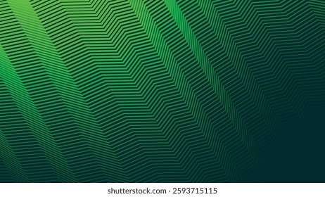Green stripes zig zag lines abstract background for backdrop