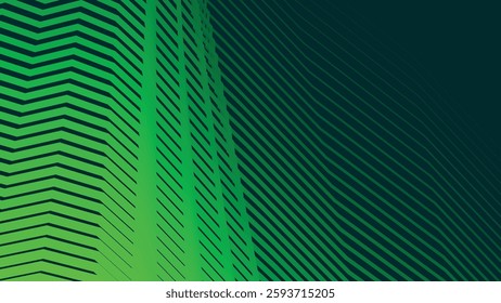 Green stripes zig zag lines abstract background for backdrop