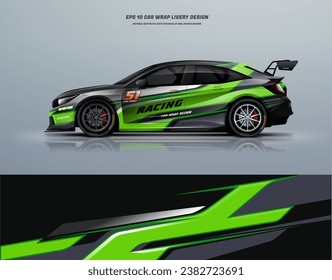 Racing Car wrap livery design