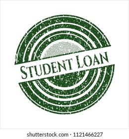 Green Student Loan rubber texture