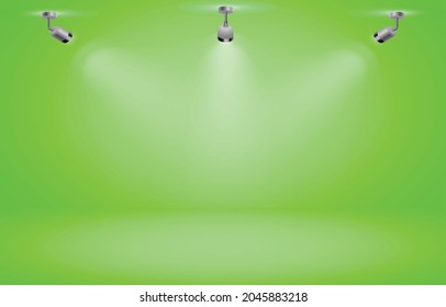 Green studio background high quality
