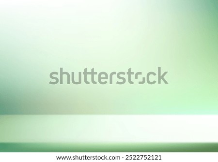 Green studio background. Space for selling products on the website. Background vector 3d with podium.Vector illustration.