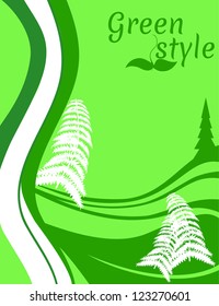 Green style ecology concept
