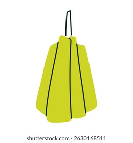 Green stylized pumpkin for autumn seasonal designs