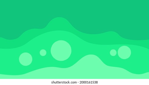 green to success. Modern Minimalist Style. Vector Illustration For Posters