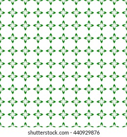 Green summer background made up of green leaves composed as flowers in a row and one below the other on a white background