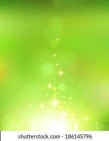 green summer bokeh background