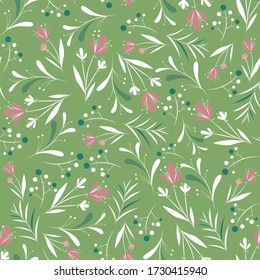 green summer field vector seamless texture
