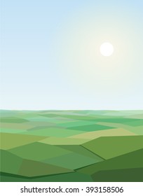 Green summer landscape