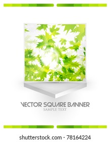 Green summer leaves abstract background