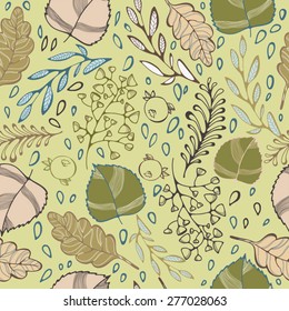 Green summer seamless