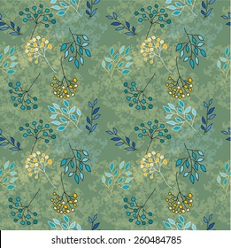 Green summer seamless for silk