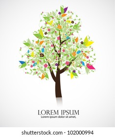 green summer tree