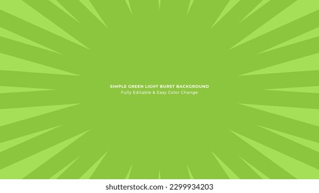Green Sun burst vector background