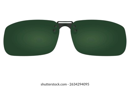 Green  sun  glasses. vector illustration