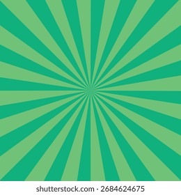 Green Sunburst Pattern Background radial