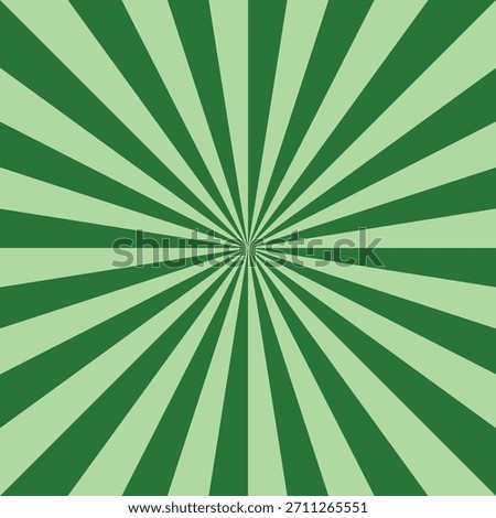 Green sunburst pattern with radiating stripes emanating from the center point