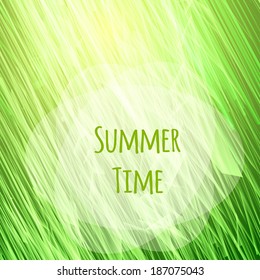 Green, sunny natural background, vector illustration. eps 10