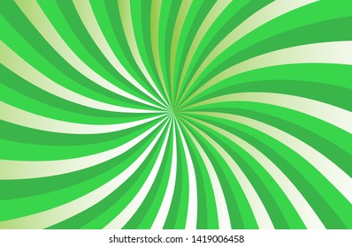 Green sunshine colorful vector background. Abstract illustration sunburst design wallpaper for template,cover,banner business social media advertising