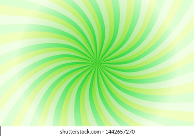 Green sunshine colorful vector background. Abstract sunburst design wallpaper for template business social media advertising. comic backdrop. 