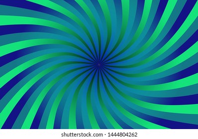 Green sunshine colorful vector background. Abstract sunburst design wallpaper for template business social media advertising. comic backdrop. 