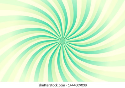 Green sunshine colorful vector background. Abstract sunburst design wallpaper for template business social media advertising. 