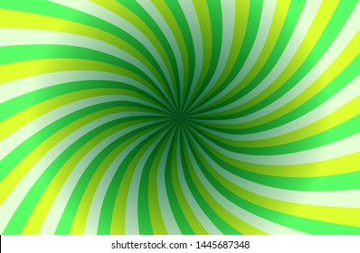 Green sunshine colorful vector background. Abstract sunburst design wallpaper for template business social media advertising. comic backdrop. 