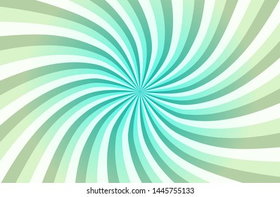 Green sunshine colorful vector background. Abstract sunburst design wallpaper for template business social media advertising. comic backdrop. 