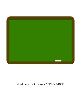green surface blackboard with chalk isolated on white background. vector illustration