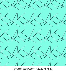 Superficie verde con un sutil ornamento geométrico. Patrón veloz. Ilustración de fondo, diseño decorativo para tela o papel. Ornamento moderno