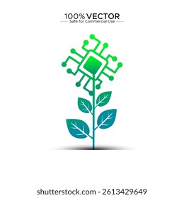 Green Sustainable Technology Concept for World Environment and Earth Day.