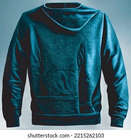 Green Sweatshirt Or Sweater, Made With Waterproof Material