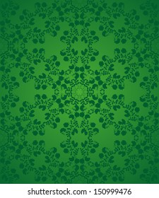green sweet pea flowers pattern