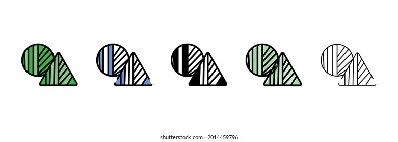 green sweet vector type icon