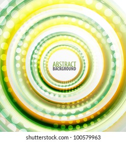 Green swirl abstract background
