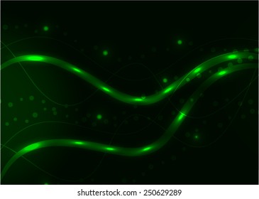 Green swirl abstract background