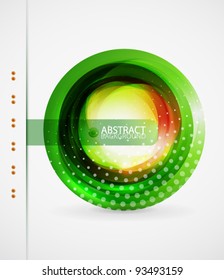 Green swirl background