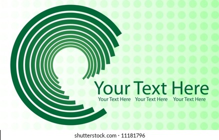 Green Swirl Design
