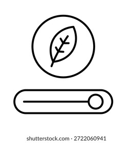 Green Switch Outline Icon Vector Illustration