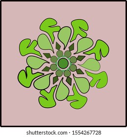 green symbol icon .vector design art