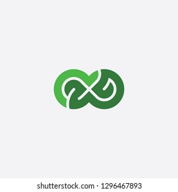 green symbol infinity logo endless 