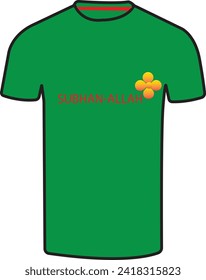 GREEN T SHIRT DESIGN IN EPS 10