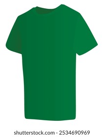 Green  t shirt. vector illustration