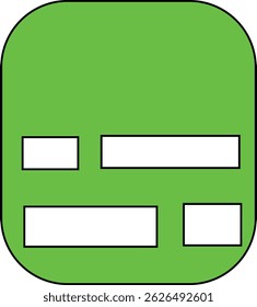 green tab png icon make by illustrator