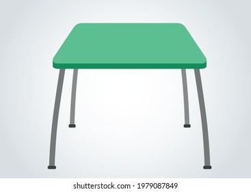 Mesa verde en segundo plano