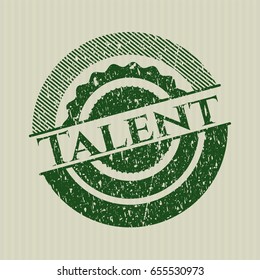Green Talent distressed rubber grunge texture stamp