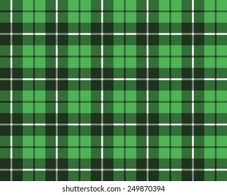 green tartan fabric texture pattern seamless vector illustration